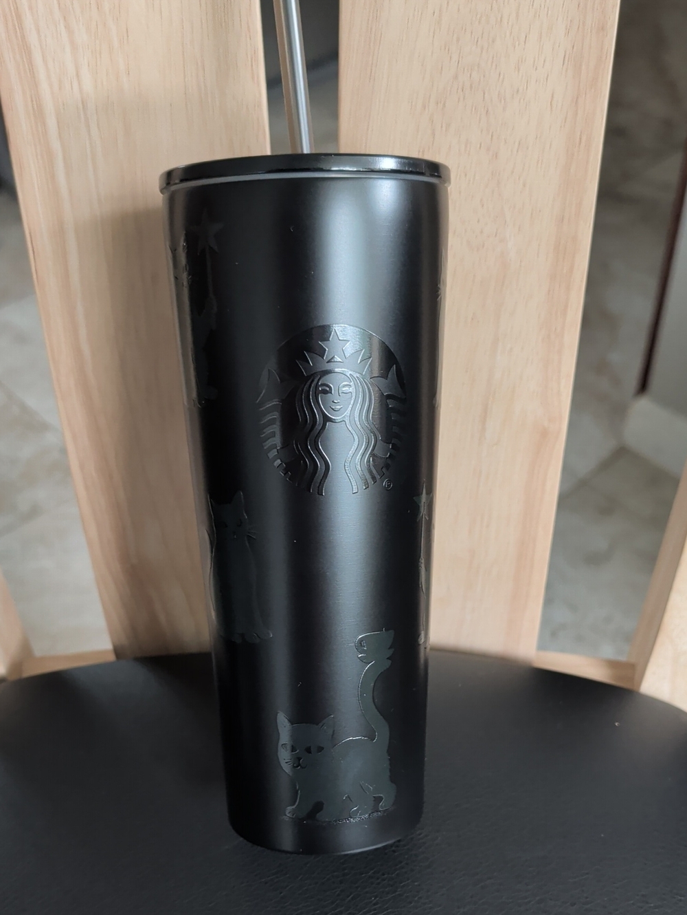 Starbucks 2026 Halloween Black Cat Stainless Travel Tumbler NWT